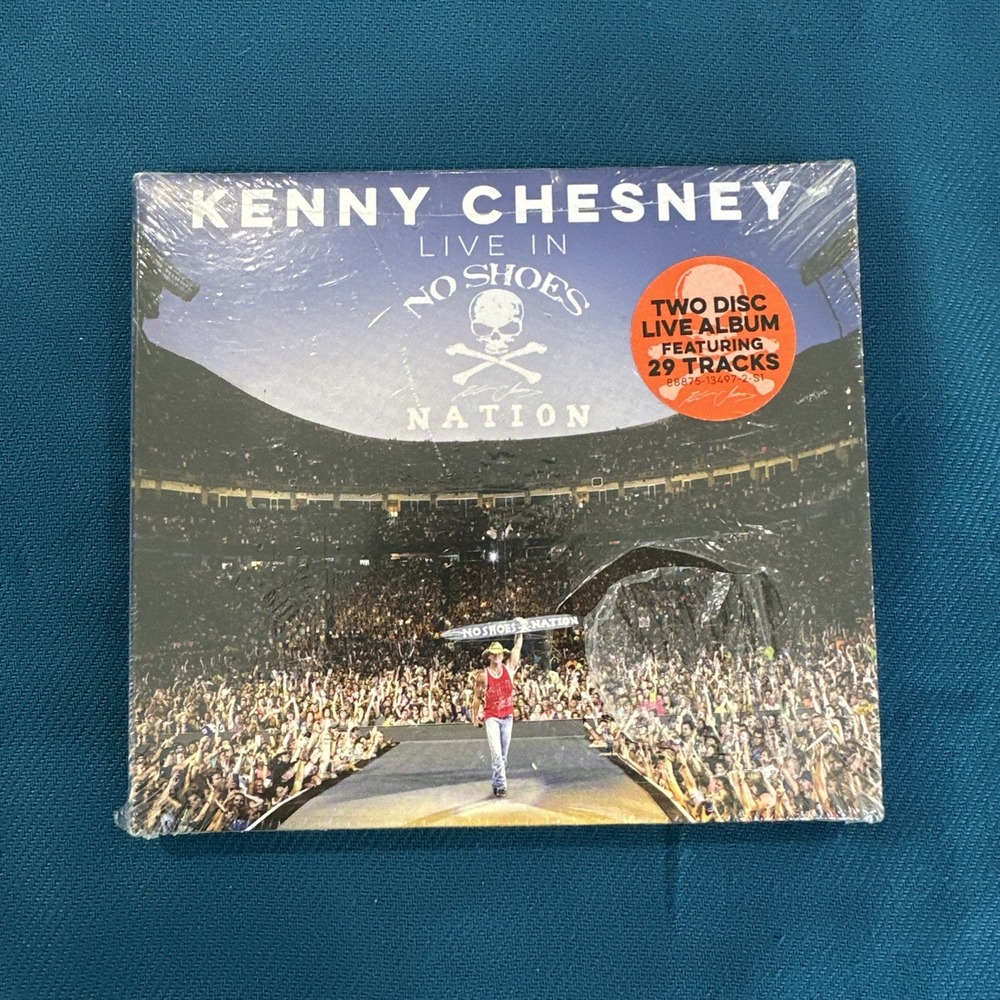 Kenny Chesney "Live in no shoes nation" 2 disc live album CD sealed-NEW!